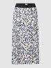 Saint Tropez Midirock mit floralem Allover-Muster Modell 'Inka' Ecru