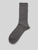 Falke Sokken met ribboord, model 'Nelson' Antraciet