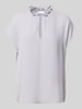 Jake*s Collection Regular Fit Blusenshirt mit Schlüsselloch-Ausschnitt Lavender