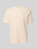 Selected damski t-shirt o kroju regular fit z mieszanka bawełny model 'DJANGO' Rdzawoczerwony