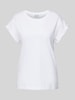 Jake*s Casual T-Shirt mit Rundhalsausschnitt Weiss