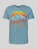 Superdry T-shirt z nadrukowanym motywem i logo model ‘Great Outdoors’ Oceaniczny