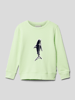 Tom Tailor Sweatshirt mit Flockprint Hellgrün