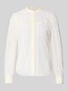 Only Regular fit blouse van transparant kant, model 'REBA' Offwhite