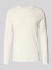 MCNEAL Shirt met lange mouwen en geribde ronde hals Offwhite