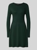 ONLY Regular fit tricotjurk van viscosemix model 'ALMA' Donkergroen