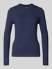 Christian Berg Woman Strickpullover aus Viskose-Mix mit Rundhalsausschnitt Dunkelblau