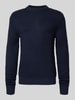 Jack & Jones Strickpullover mit gerippten Abschlüssen Modell 'LINK' Marine