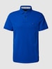Tommy Hilfiger Poloshirt mit Label-Stitching Royalblau
