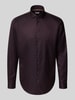Jake*s Regular fit zakelijk overhemd met knoopsluiting Prune