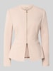 Rinascimento Kurzblazer mit Label-Detail Taupe