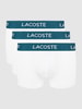 Lacoste Trunks mit Label-Details im 3er-Pack Weiß