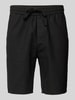 Only & Sons Shorts aus Baumwoll-Leinen-Mix Modell 'LINUS' Black