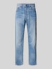 Carhartt Work In Progress Tapered fit jeans in 5-pocketmodel, model 'NEWEL' Jeansblauw