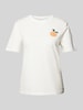 Vila T-shirt z okrągłym dekoltem model ‘SYBIL’ Biały