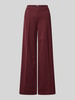 ICHI Wide Leg Stoffhose mit elastischem Bund Modell 'KATE' Bordeaux