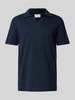 MCNEAL Regular fit poloshirt met V-hals Donkerblauw