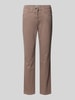 Raphaela By Brax Stoffen broek met steekzakken, model 'Laura' Taupe