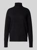 s.Oliver RED LABEL Regular Fit Rollkragenpullover aus Viskose-Mix BLACK