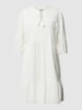Christian Berg Woman Selection Knielange jurk met structuurmotief Offwhite