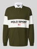 Polo Ralph Lauren Sweatshirt mit Polokragen und Label-Print Oliv