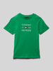 Tommy Hilfiger Teens T-Shirt mit Label-Print Gruen