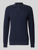 MCNEAL Gebreide pullover met polokraag Donkerblauw