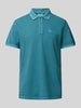 s.Oliver RED LABEL Regular fit poloshirt met labelprint Petrol