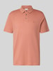 CK Calvin Klein Relaxed Fit Poloshirt mit Logo-Stitching Modell 'SUPIMA' Lachs