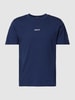 Replay T-shirt met labelprint Blauw