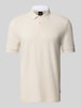 BOSS Regular fit poloshirt van puur katoen model 'Parlay 82' Offwhite