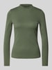 Christian Berg Woman Longsleeve mit Stehkragen Oliv