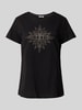 LIU JO SPORT T-Shirt mit Strasssteinbesatz Black