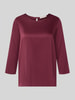 Rinascimento Bluse aus Satin Dunkelrot
