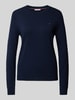 Tommy Hilfiger Strickpullover mit Logo-Stitching Marine