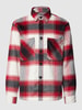 MCNEAL Hemdjacke mit Allover-Muster Kirschrot