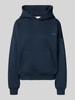 REVIEW Kapuzenpullover aus Baumwoll-Mix Dunkelblau