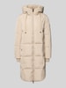MOS MOSH Płaszcz puchowy z kapturem model ‘Nova’ Beżowy