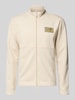 EA7 Emporio Armani Sweatjack met tweewegsritssluiting Zand