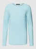 Drykorn Longsleeve in Strick-Optik Modell 'RIK' Hellblau