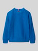 Tommy Hilfiger Teens Regular Fit Strickpullover aus Baumwoll-Mix Royal