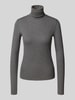 Polo Ralph Lauren Longsleeve aus Lyocell-Mix in Strick-Optik Mittelgrau