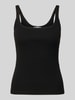 Topshop Tanktop in Ripp-Optik Modell 'MOLLY' Black