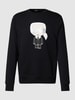 Karl Lagerfeld Sweatshirt mit Karl-Print Dunkelblau