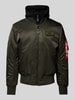 Alpha Industries Bomberjacke mit Stehkragen Dunkelgruen