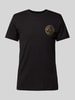 Versace Jeans Couture T-Shirt mit Label-Print Black