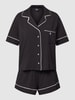 Polo Ralph Lauren Pyjama mit Label-Stitching Black