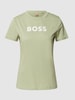BOSS Orange T-Shirt mit Brand-Schriftzug Modell 'Elogo' Mint