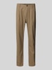 JOOP! Jeans Stoffhose mit Bundfalten Beige