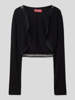 G.O.L. Bolero in Ripp-Optik Schwarz